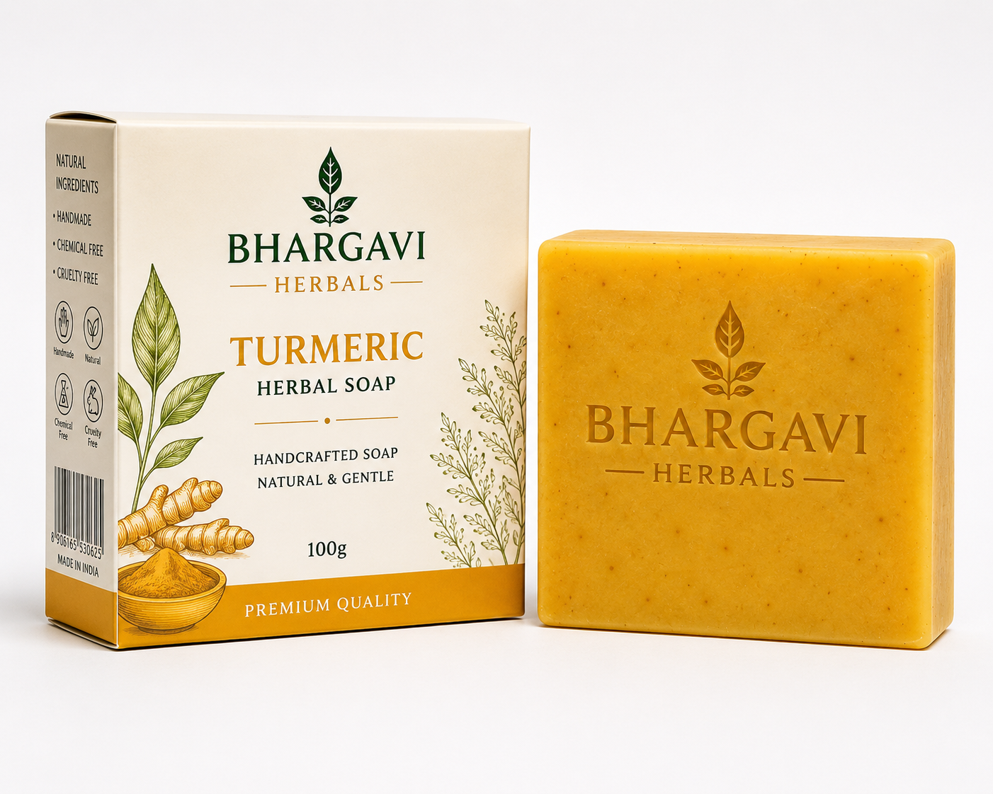 Bhargavi Herbals Turmeric Glow Soap